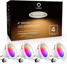 Maybe you would like to learn more about one of these? Smart Recessed Lighting Lumary 4 Inch Wifi Led Downlight Color Changing Can Light Music Sync 9w 65w Equivalent 810lm Compatible With Alexa Google Assistant No Hub Required Wifi 4in 4 Pack Tools