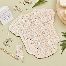 Wooden Baby Shower Guest Book Babygrow Baby Shower Keepsakes Baby Shower Guest Book Baby Guest Book
