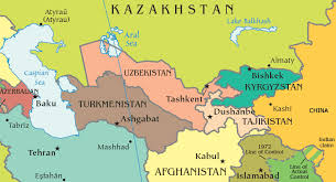Image result for central asia map