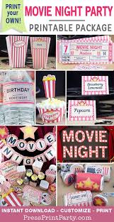 See more ideas about hollywood theme, hollywood party theme, hollywood party. Movie Night Party Package Partydecoration Birthday Movie Night Birthday Party For Teens Movie Night Birthday Party