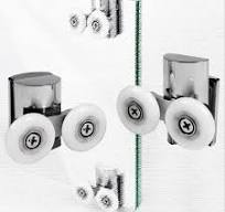 23mm Sliding Door Pulley Kit Smooth Rolling Upper Lower Roller For Most  Sliding Doors Bathroom Closet Glass Door