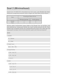 Oct 27, 2019 · contoh soal metode simpleks 3 variabel. Soal 2 Metode Simplek