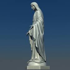 3ds Max Virgin Mary Statue Mary Statue Statue Virgin Mary Statue