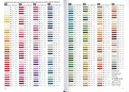 Dmc Embroidery Floss Conversion Chart Dmc Floss Color Chart