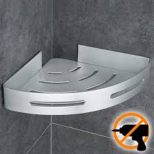 Wangel Eckablage Duschkorb Duschablagen Ohne Bohren Fur Bad Patentierter Kleber Selbstklebender 3m Kleber Aluminium Matte Fin Duschablage Dusche Duschkorb