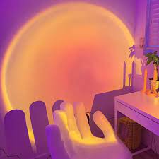 Rainbow Led Sunset Lamp Projection Night Light Atmosphere Table Sunset Project Lamp For Girls Home Room Bedroom Wall Decoration Led Night Lights Aliexpress