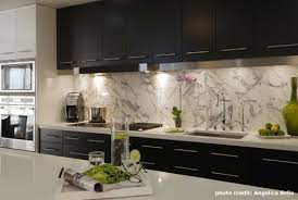Espresso kitchen cabinets backsplash light granite Modern Espresso Kitchen Cabinets Design Ideas