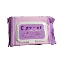Khăn Ướt Agi Diamond Baby Wipes 125g Không Mùi