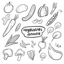 Jeu De Collection De Dessin Anime De Legumes Frais Doodle Main En 2020 Dessin Anime Dessin Anime