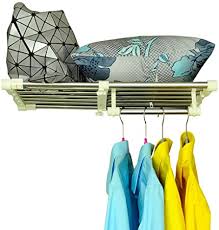 Stylish diy clothes hanger rack organizer for classic deals and discounts. Mjems Tension Rod Shelf Expandable Closet Organizer Heavy Duty Adjustable Clothes Hanger Rack Diy Space Saver Layered Separator Divider 12 9 20 811 8 Scalable Layered Separator Updated Version Home Kitchen Closet Shelves Swl13562 Nl