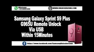 How to unlock your sprint samsung galaxy s9 and s9+ click here to unlock your sprint samsung galaxy s9 or s9+. How To Unlock Samsung Galaxy Sprint S9 S9 Plus G960u G965u Bit7 Remote Via Usb Within 15minutes Youtube