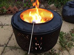 It may not work as thoroughly as the dryer at home, but it's the best you'll find on the road outside a laundromat. Washing Machine Drum Fire Pit Pics