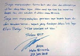 Check spelling or type a new query. Ulang Tahun Ahok Kirim Lirik The Wonder Of You Ke Simpatisan News Liputan6 Com