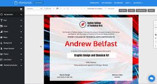 Certificate maker app is like visiting card and logo maker app which design your logo and make certificate maker app can be used as : Venngage The Online Certificate Maker