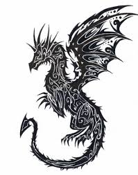 Black And White Dragon Tattoo Designs Tribal Dragon 5 By Tribalchick101 On Deviantart Tribal Dragon Tattoos Tribal Dragon Tattoo Small Dragon Tattoos