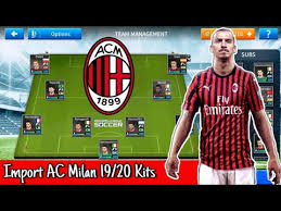 To download ac milan kits and logo for your dream league soccer team, just copy the url above the image, go to my club > customise team > edit kit > download and paste the url plz new show new kit. How To Create Latest Ac Milan Team In Dream League Soccer 2019 Import Ac Milan 2019 20 Kits Dls 19 Youtube