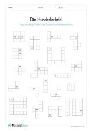 Ein Kostenloses Mathe Arbeitsblatt Zum Thema Hundertertafel Auf Dem Die Kinder Puzzleteile Einer Hundert Mathe Unterrichten Hunderterfeld Arbeitsblatter Mathe