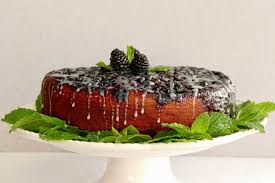 Gateau Citronne Renverse Aux Bleuets Et Au Chocolat Blanc Desserts Food Fruit