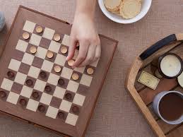 Glass board frosted & clear game pieces. How To Play American Checkers
