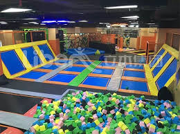 There are many games to play on a trampoline, but be mindful of safety. Indoor Trampoline Project By Indoor Trampoline Park Builder Backyard Trampoline Trampoline Park Indoor Trampoline