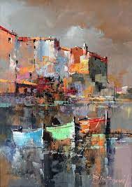 branko dimitrijevic storm oil on canvas 35x25cm art painting painting abstract painting