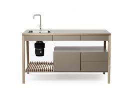 lacquered wooden kitchen unit with drawers with single sink m1003 by mint factory cuisine modulable cuisiner ensemble meuble evier