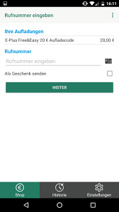 We did not find results for: E Plus Prepaid Guthaben Aufladen For Android Apk Download