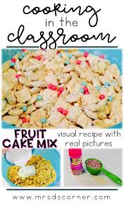 March Visual Recipes With Real Pictures For Special Education Visual Recipes Cake Mix Recipes Recipes