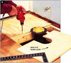 To adjust the panels, cut some inches off the starter row using a table saw. How Do You Replace A Subfloor With Step By Step Pictures Bestlife52