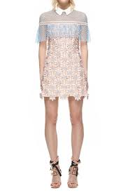 319 00 Self Portrait 3d Floral Lace Cape Dress