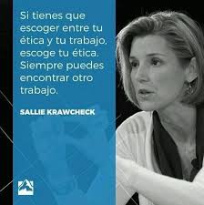 Siempre tus convicciones serán tu mejor arma, por lo que la ética de  trabajo sea nuestra marca personal donde quiera que estemos.
