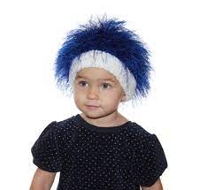 Children Or Adult Fuzzy Hat Cabbage Patch Hat Thing 1 Etsy