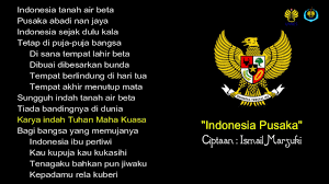 Lagu Indonesia Pusaka Dengan Lirik Youtube