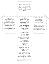 Come lord jesus be our guest prayer. Table Prayers And Graces A Collection Of Prayers