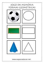 Jogo da memória das figuras geométricas. Alfabetizacao Divertida Jogo Da Memoria Das Figuras Geometricas