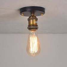 To remove mine, i had to unscrew the metal balls that were holding the glass in place. Vintage Loft Ceiling Light Flush Mounted Lighting E27 Metal Small Ceiling Lamp For Hallway Cafe Bar Kitchen Metal Ceiling Lighting Ceiling Lights Ceiling Lamp
