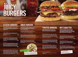 Menu T G I Friday S Enfield Steaks And Burgers Angus Burger Burger Menu Menu