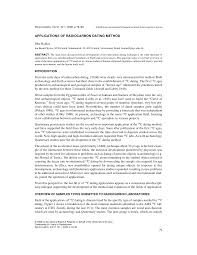 Radiocarbon dating is frequently used to date ancient human settlements or tools. Https Journals Uair Arizona Edu Index Php Radiocarbon Article Download 3479 2995