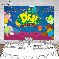 The great collection of friends tv show wallpapers for desktop, laptop and mobiles. Didi And Friends Bakcdrop For Baby Shower Birthday Party Cute Backgrounds Custom Name Photos Shopee Malaysia