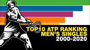 The 2020 atp tour was the global elite men's professional tennis circuit organised by the association of tennis professionals (atp) for the 2020 tennis season. Top10 Atp Rankings Men S Singles 2000 2020 Youtube