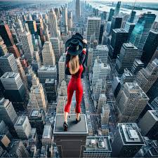 a giantess by 150 ft tall stomping a man in a city - Images.AI Diffusion