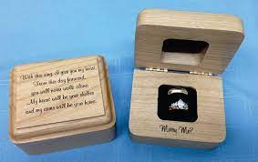 Wedding Ring Box Engagement Ring Box Wooden Ring Box Personalized Ring Box Wedding Ring Box Holde Engagement Ring Box Engraved Engagement Ring Wedding Ring Box