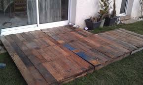Temporary Winter Palette Or Pallet Deck Pallet Deck Diy Patio Pallet Decking