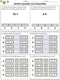 Inequalities worksheets grade 11 / our premium worksheet bundles contain 10 activities and answer key to challenge your students and help them . Basic Inequalities Worksheet Teachers Pay Teachers