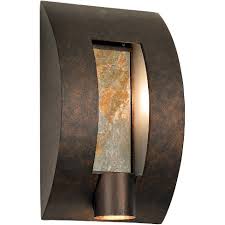 Outdoor wall lights designed to bring interior design principles to the exterior of your home with the high quality fit and finish that you expect from kichler. Franklin Iron Works Modern Outdoor Wall Light Fixture Bronze 16 Framed Slate For Exterior House Patio Porch Target