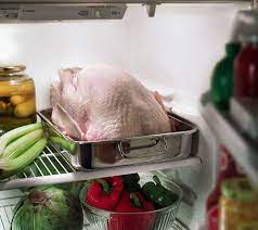 It takes approximately 24 hours for every 4 to 5 pounds of whole turkey to thaw in the refrigerator. Can You Store Turkey Outside What To Do If It Doesn T Fit In Fridge Express Co Uk