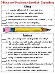 Editing And Revising Checklist For Expository Writing Grades 3 5 Bonus Paper Teacherspayteachers Co Expository Writing Writing Lessons Third Grade Writing