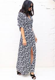 Glamorous Kimono Sleeve V Neck Animal Print Maxi Dress In Black White One Nation Clothing Maxi Dress Printed Maxi Dress Animal Print Maxi Dresses