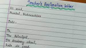 How To Write A Teacher Resignation Letter Youtube