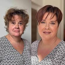 Dramatic change in appearance with new haircut